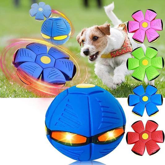 The BarkBouncer: Half Ball, Half Flying Saucer - Full Fun Dog Toy!