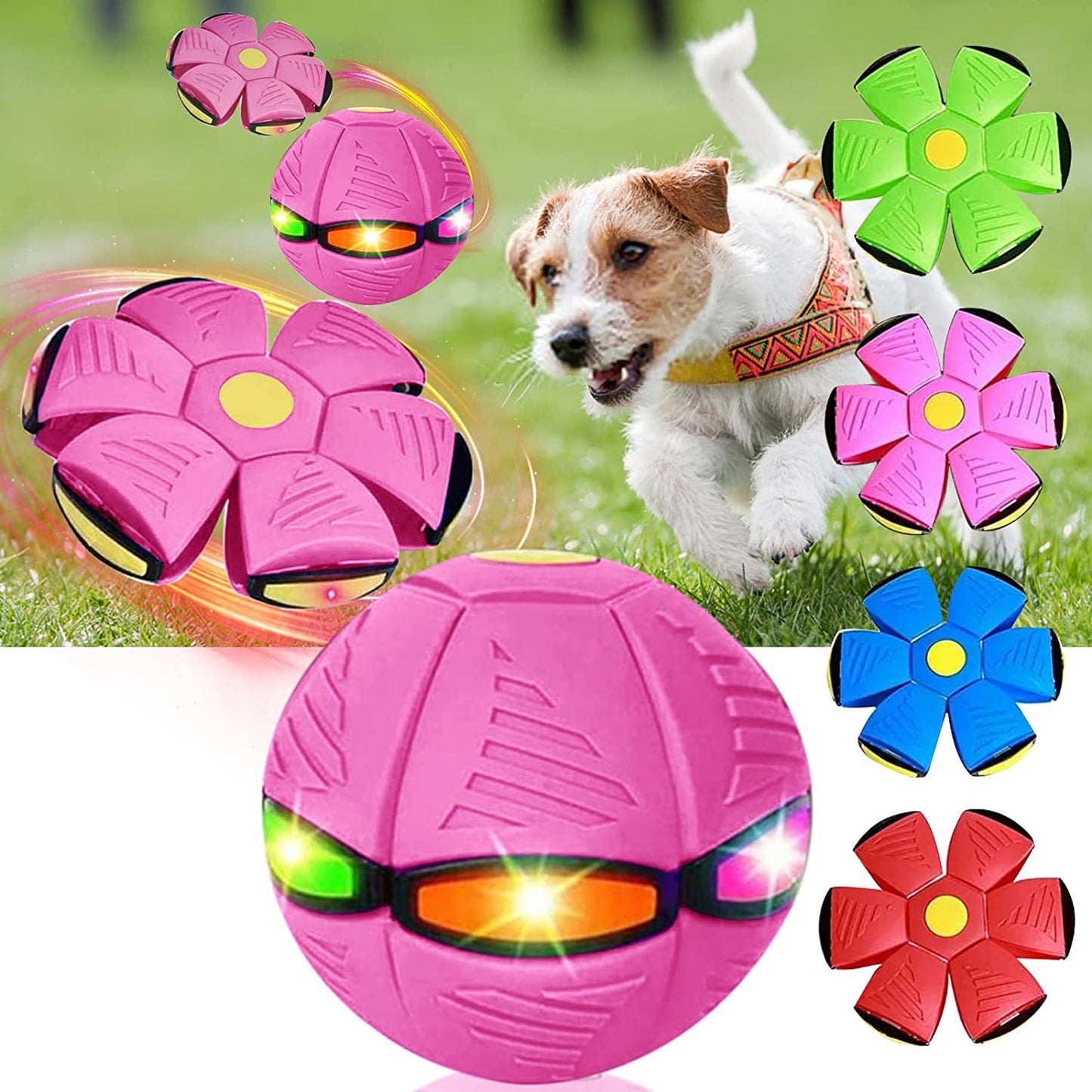 The BarkBouncer: Half Ball, Half Flying Saucer - Full Fun Dog Toy!