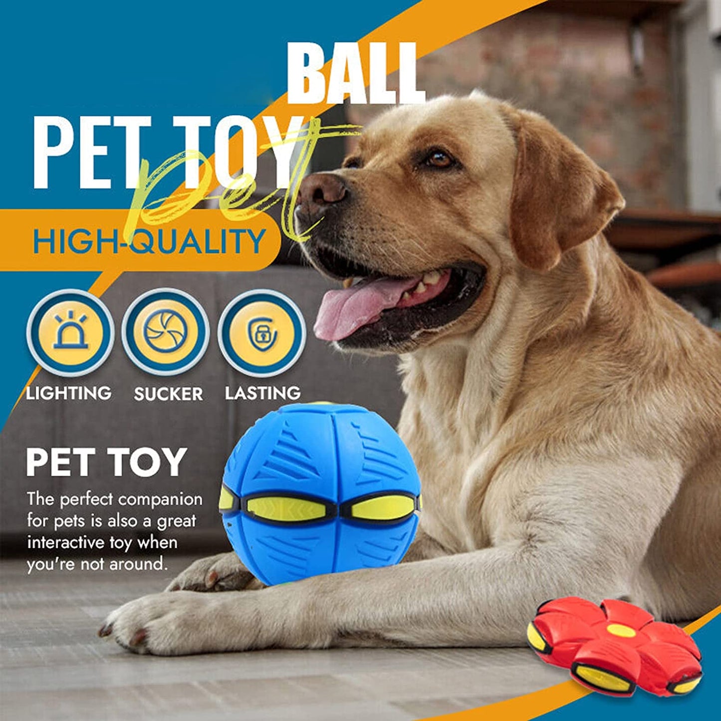 The BarkBouncer: Half Ball, Half Flying Saucer - Full Fun Dog Toy!