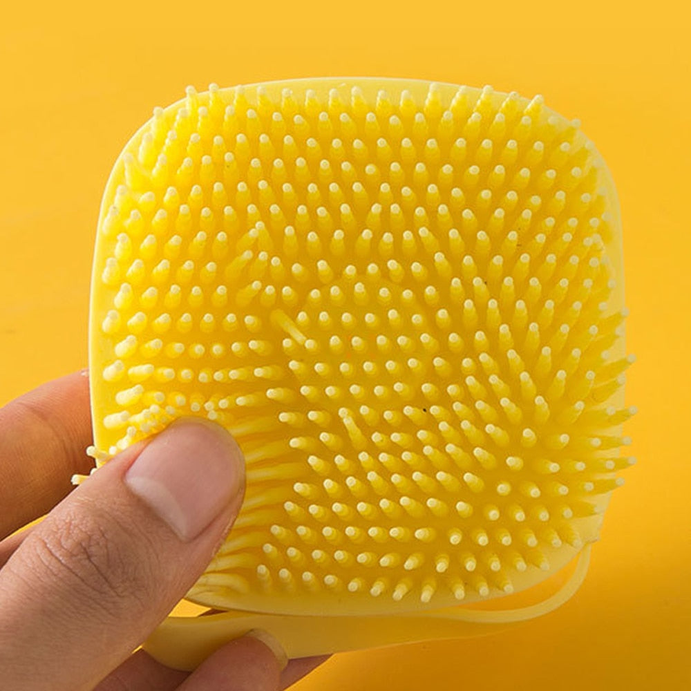 The ClassyClean: Pet Dog Brush - Silicone Comb with Shampoo Box