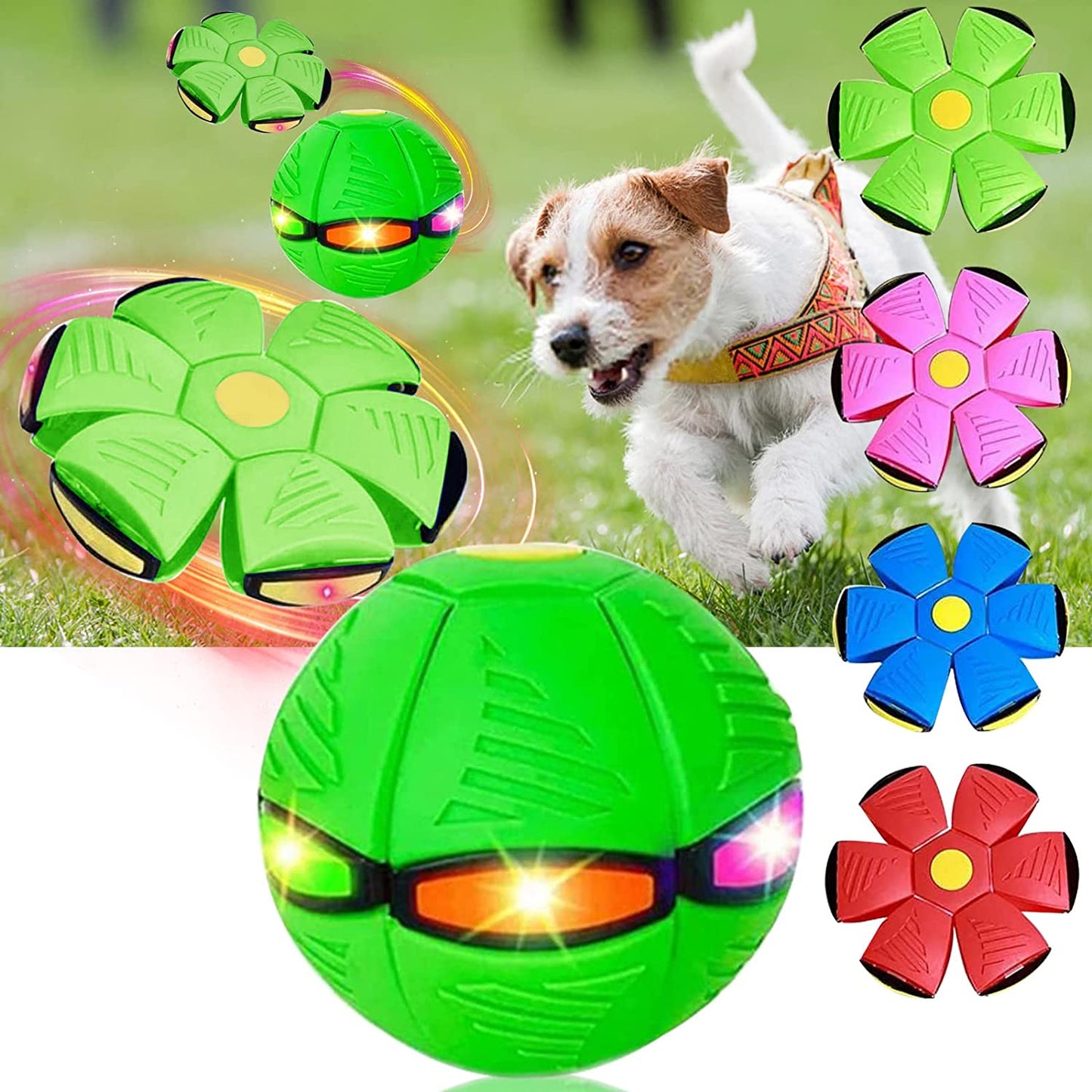 The BarkBouncer: Half Ball, Half Flying Saucer - Full Fun Dog Toy!