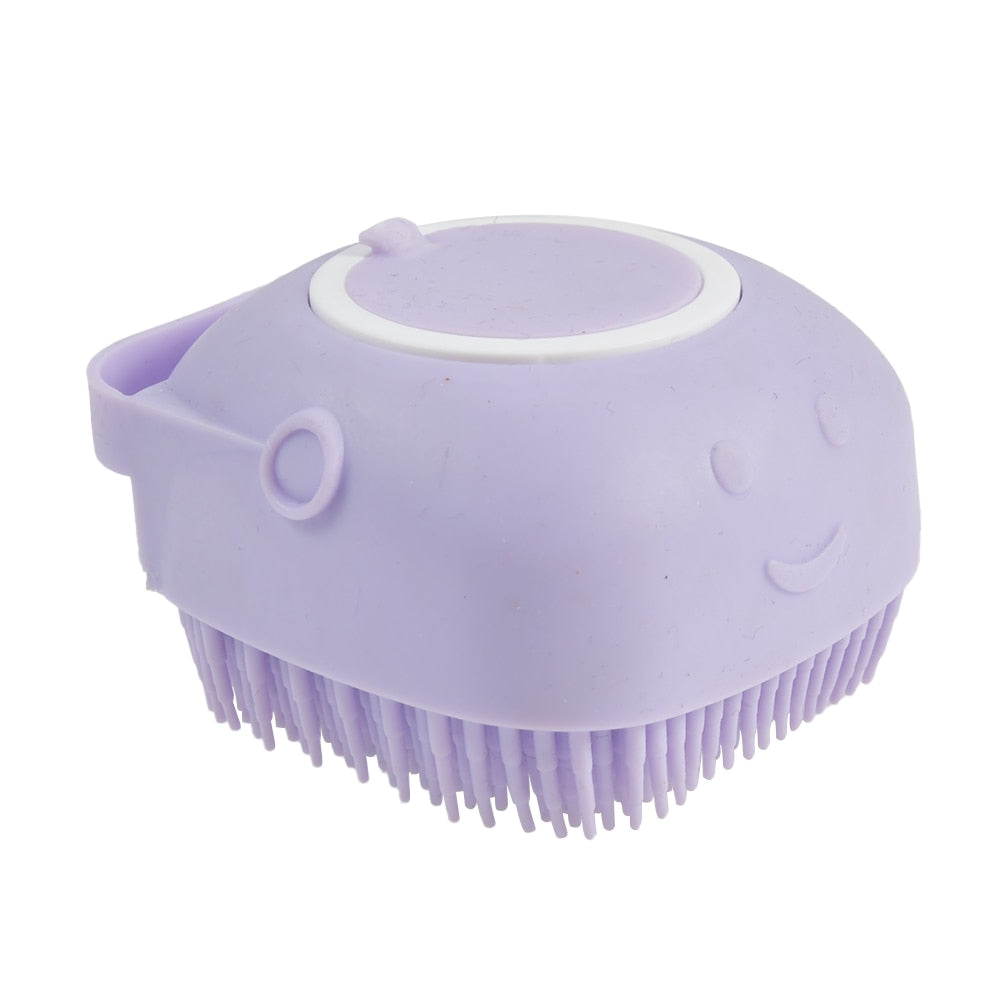 The ClassyClean: Pet Dog Brush - Silicone Comb with Shampoo Box