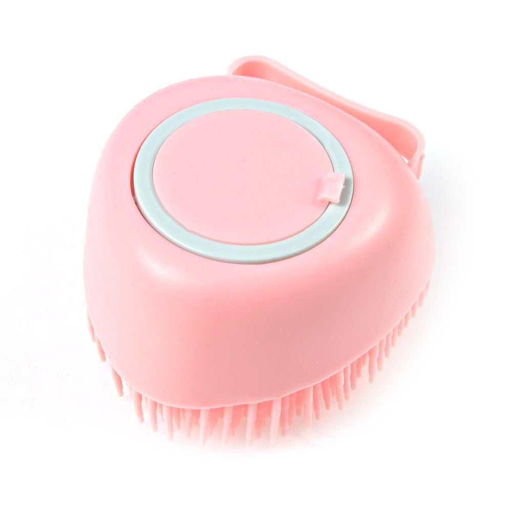 The ClassyClean: Pet Dog Brush - Silicone Comb with Shampoo Box