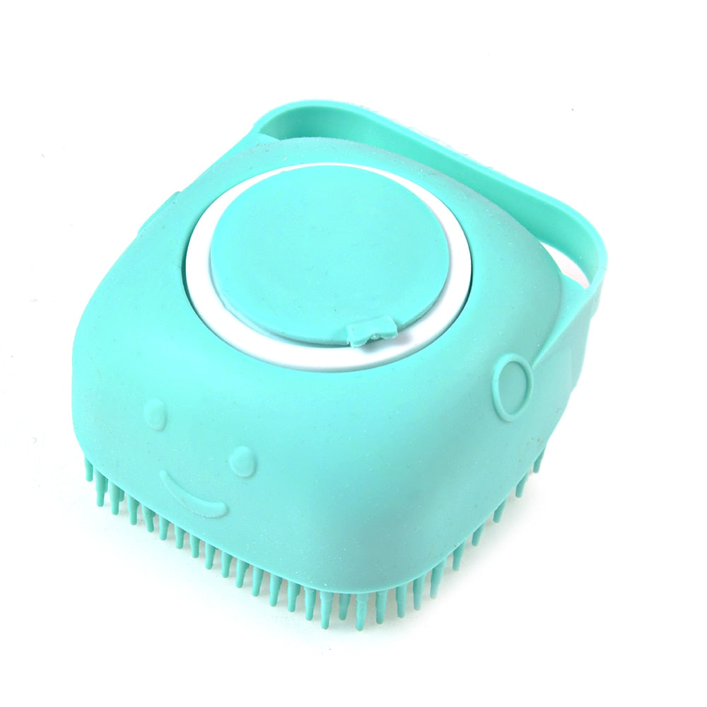 The ClassyClean: Pet Dog Brush - Silicone Comb with Shampoo Box