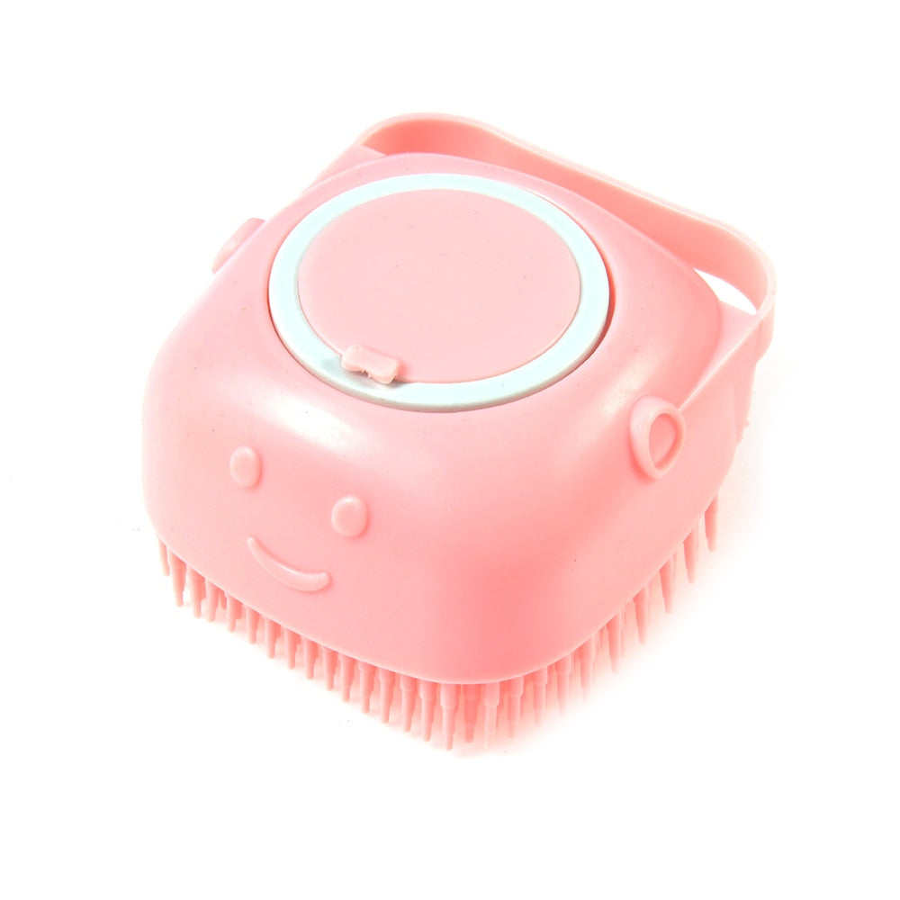 The ClassyClean: Pet Dog Brush - Silicone Comb with Shampoo Box