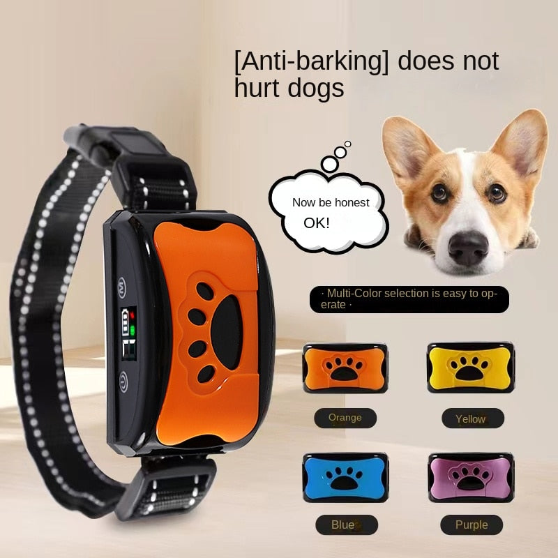 ClassyCalm Anti-Bark Dog Training Collar - Safe, Ultrasonic, Adjustable Sensitivity, USB-Rechargeable